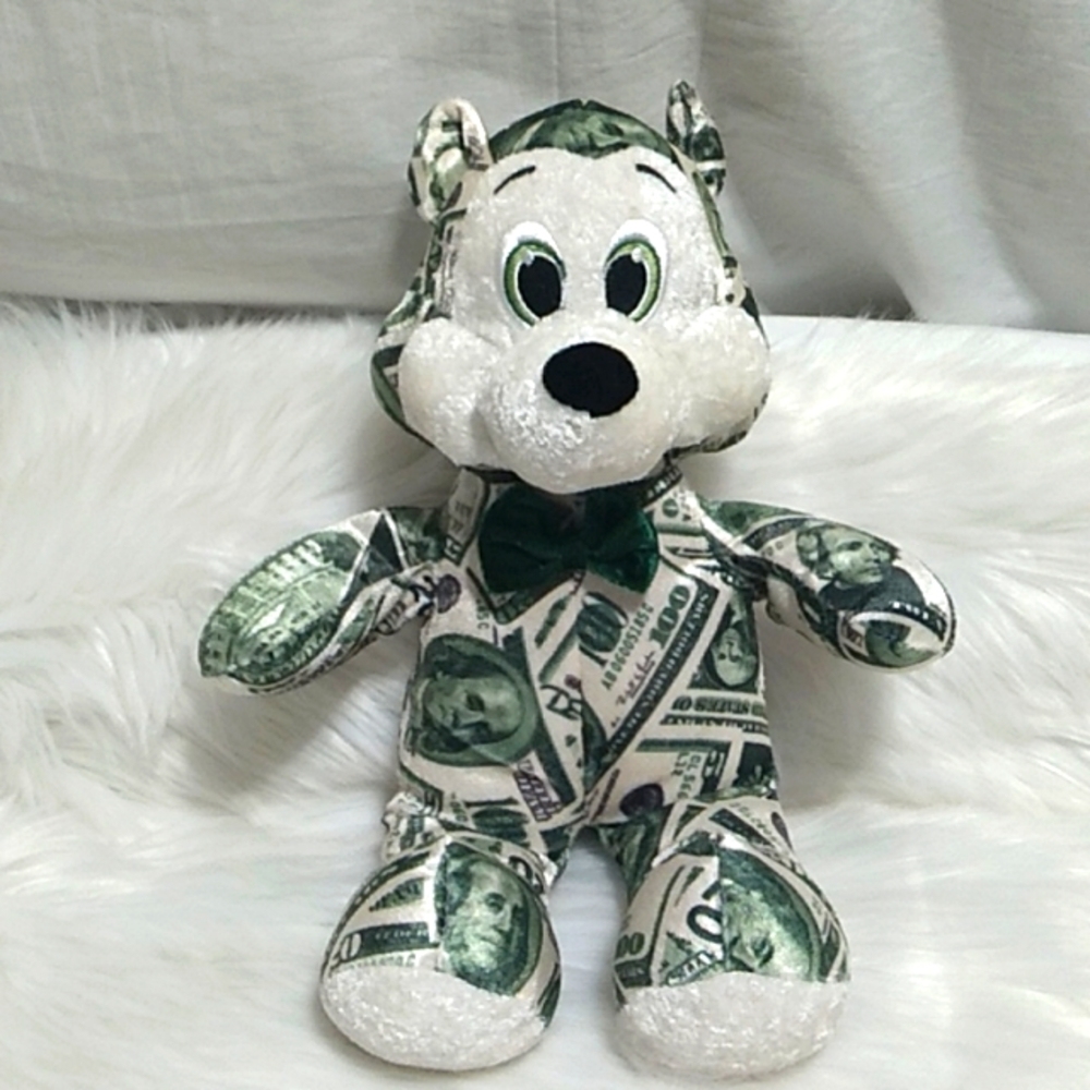 2009 Vintage Rinco $100 & $50 Dollar Bill Bear Collectible Item